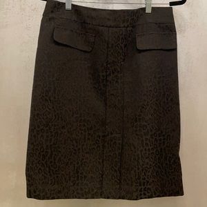 Ann Taylor Leopard Print Skirt